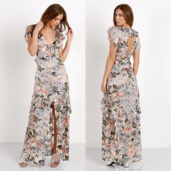 For Love And Lemons Dresses & Skirts - FOR LOVE & LEMONS Luciana Floral Maxi Dress